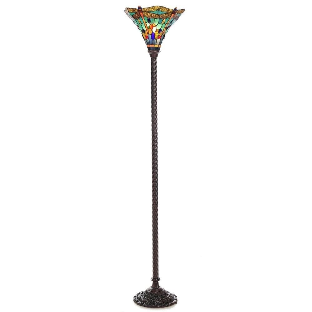 -style Dragonfly Torchiere Lamp