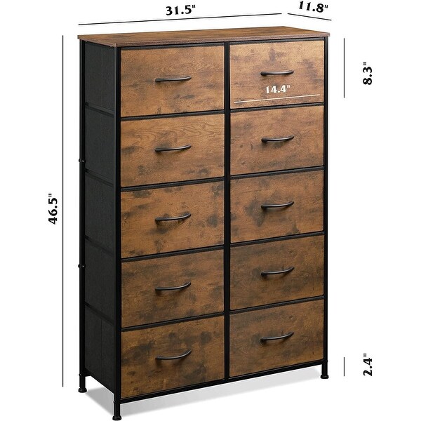 0 Drawers， Chest of Drawers， Fabric Dresser for Nursery， Closets - - 37216599