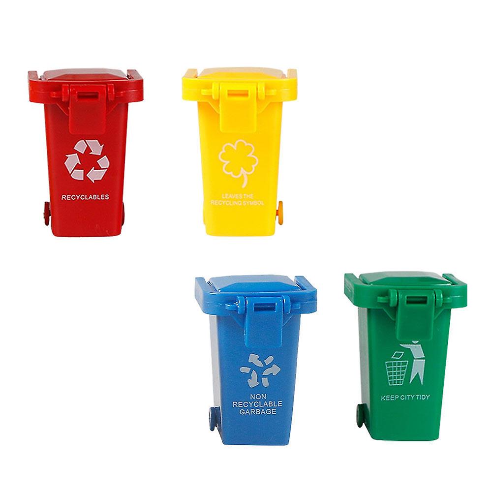 4pcs Garbage Sorting Games Trash Can Toy Children Early Education Plaything