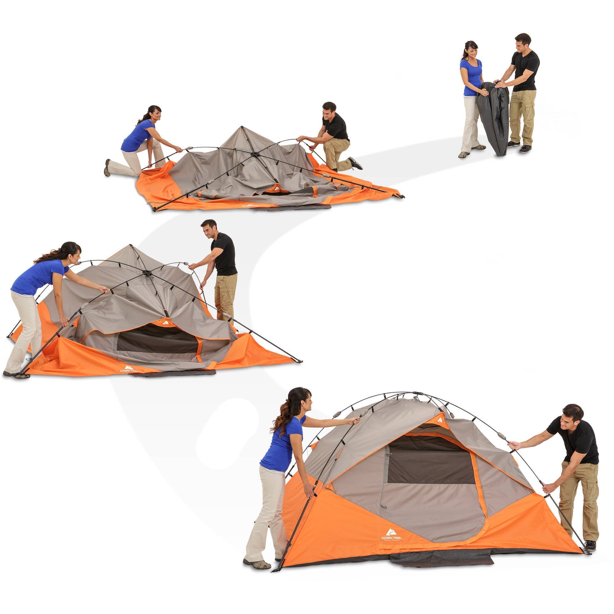 Ozark Trail 6-Person Instant Dome Tent, 10' x 9'