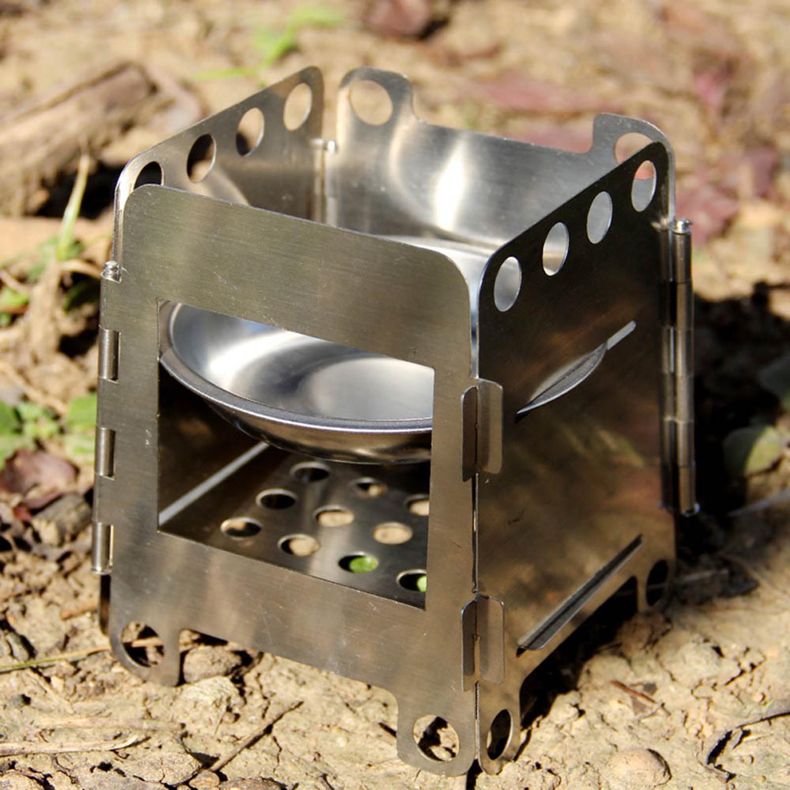 Camping Firewood Alcohol Outdoor Cooking Grill for Hiking Travel