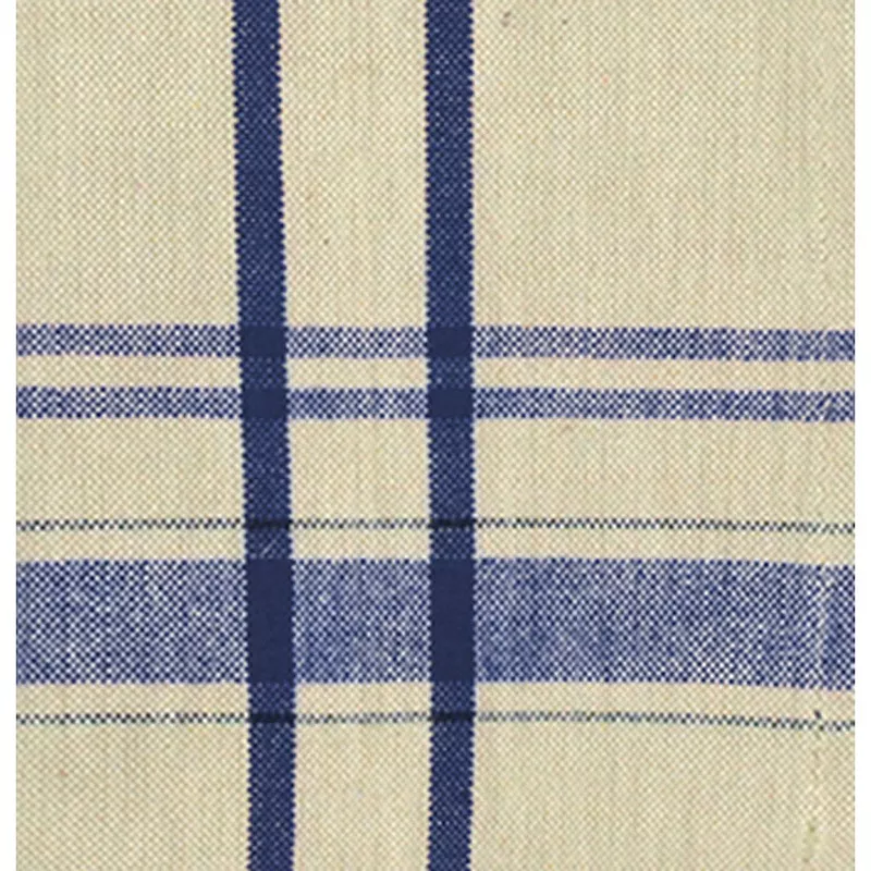 60 x 120 Ivory and Blue French Striped Rectangular Table Cloth