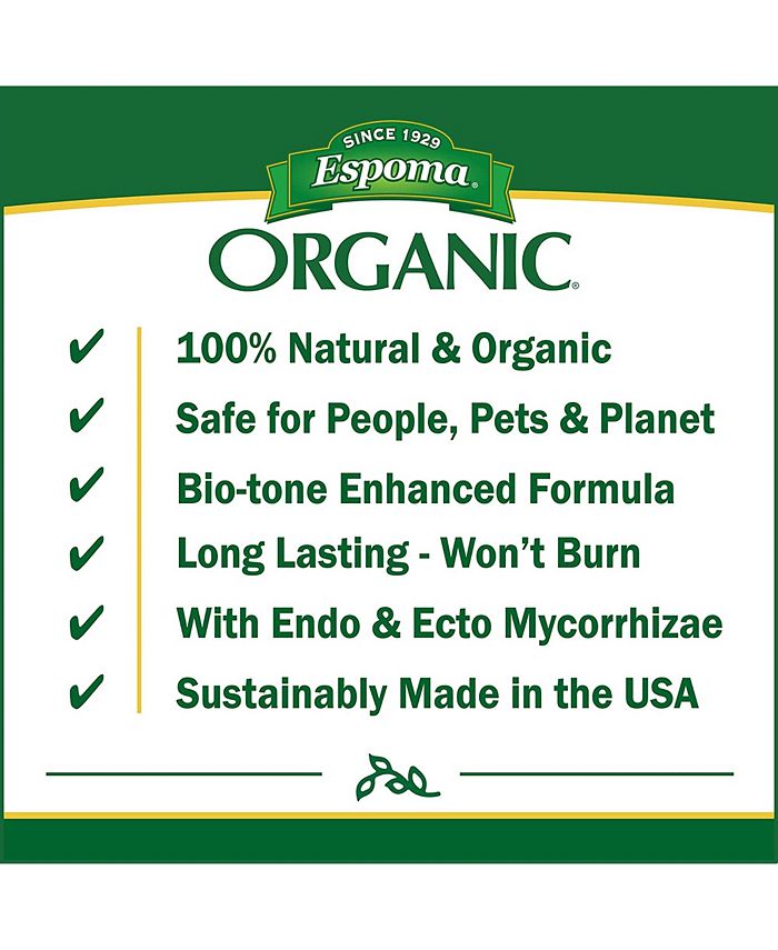 Espoma Organic Bio Tone Starter Plus Starter Plant Food， 4lb