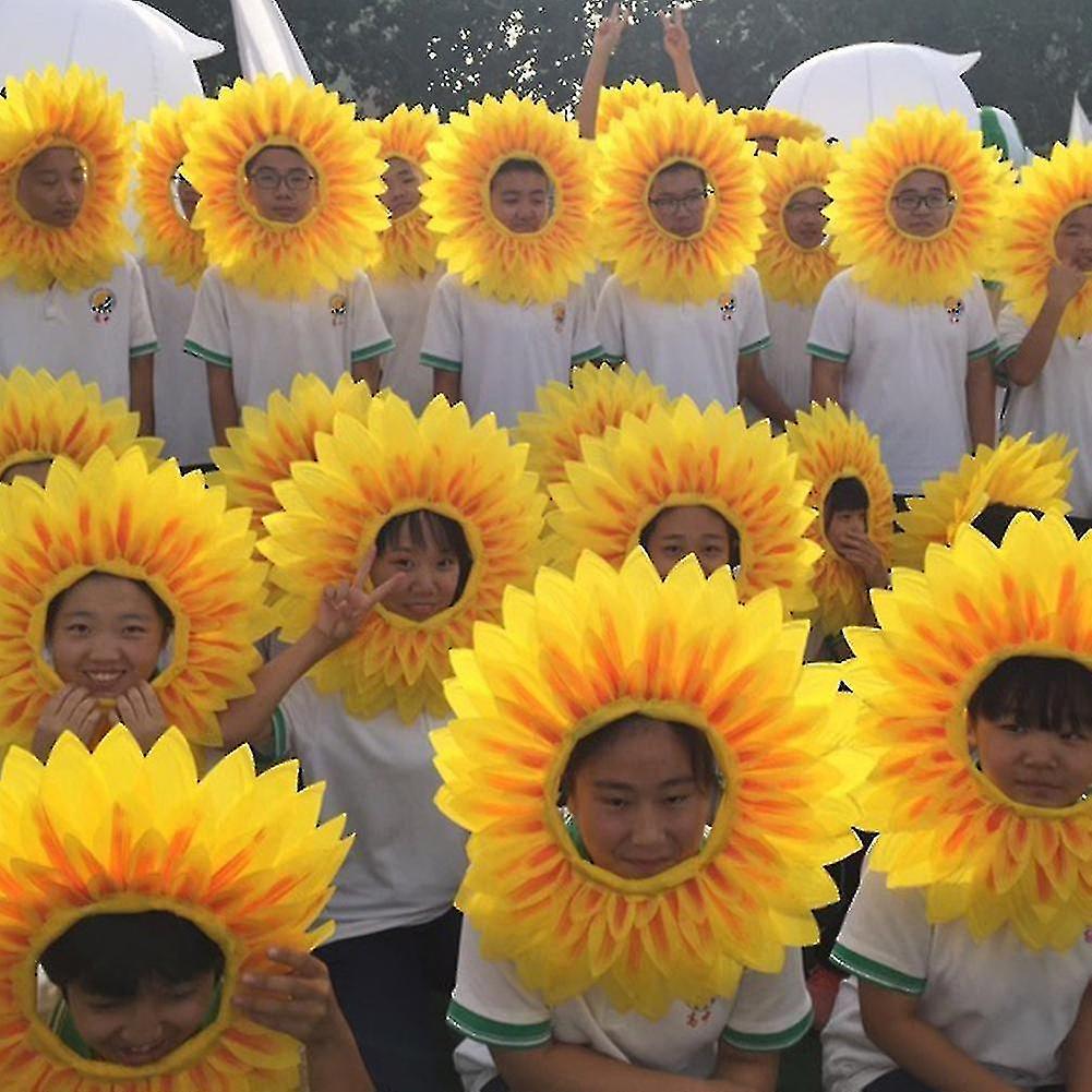 Performance Props Games Headgear Funny Sunflower Party Dance Festival
