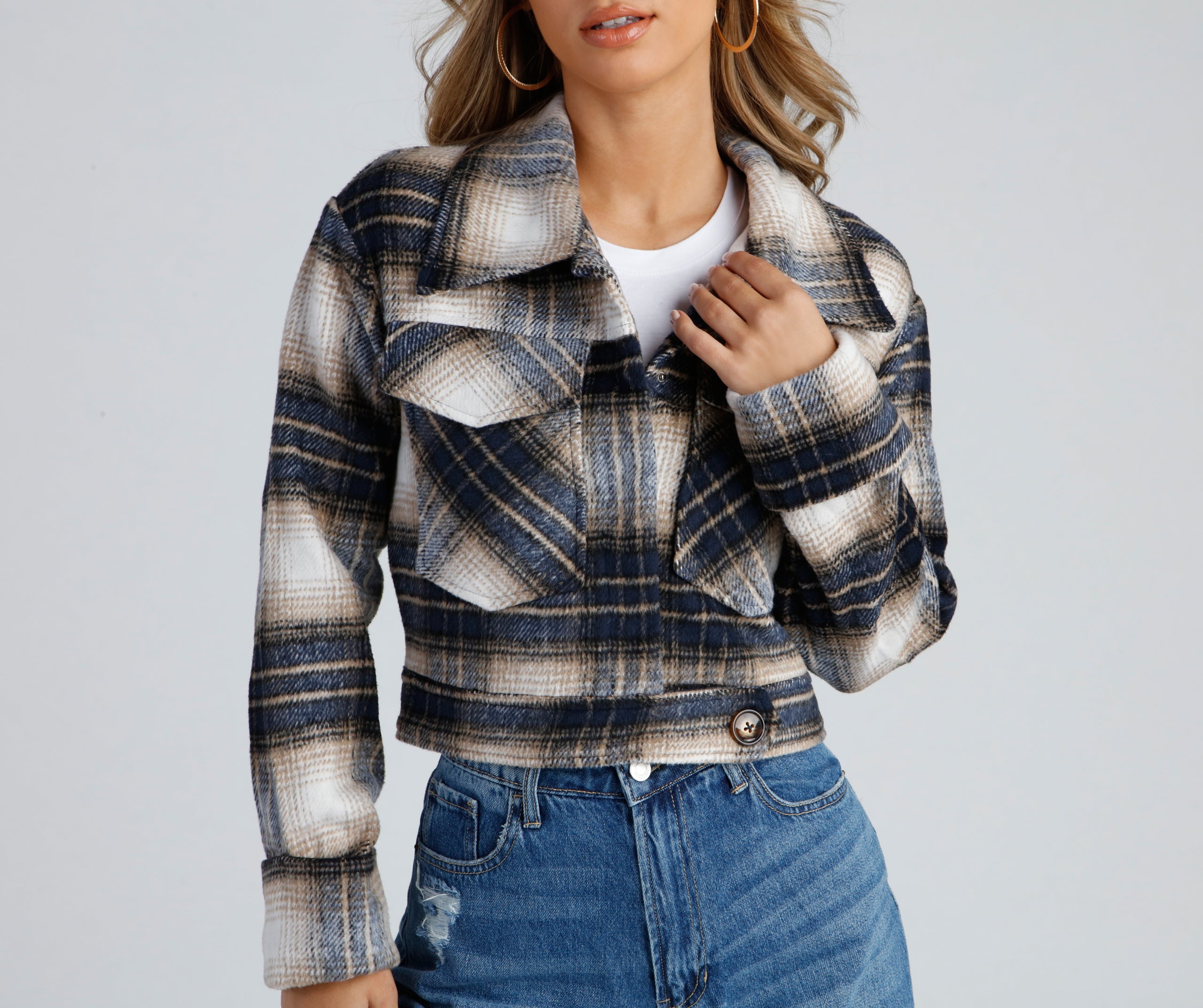 Cozy On Over Plaid Shacket