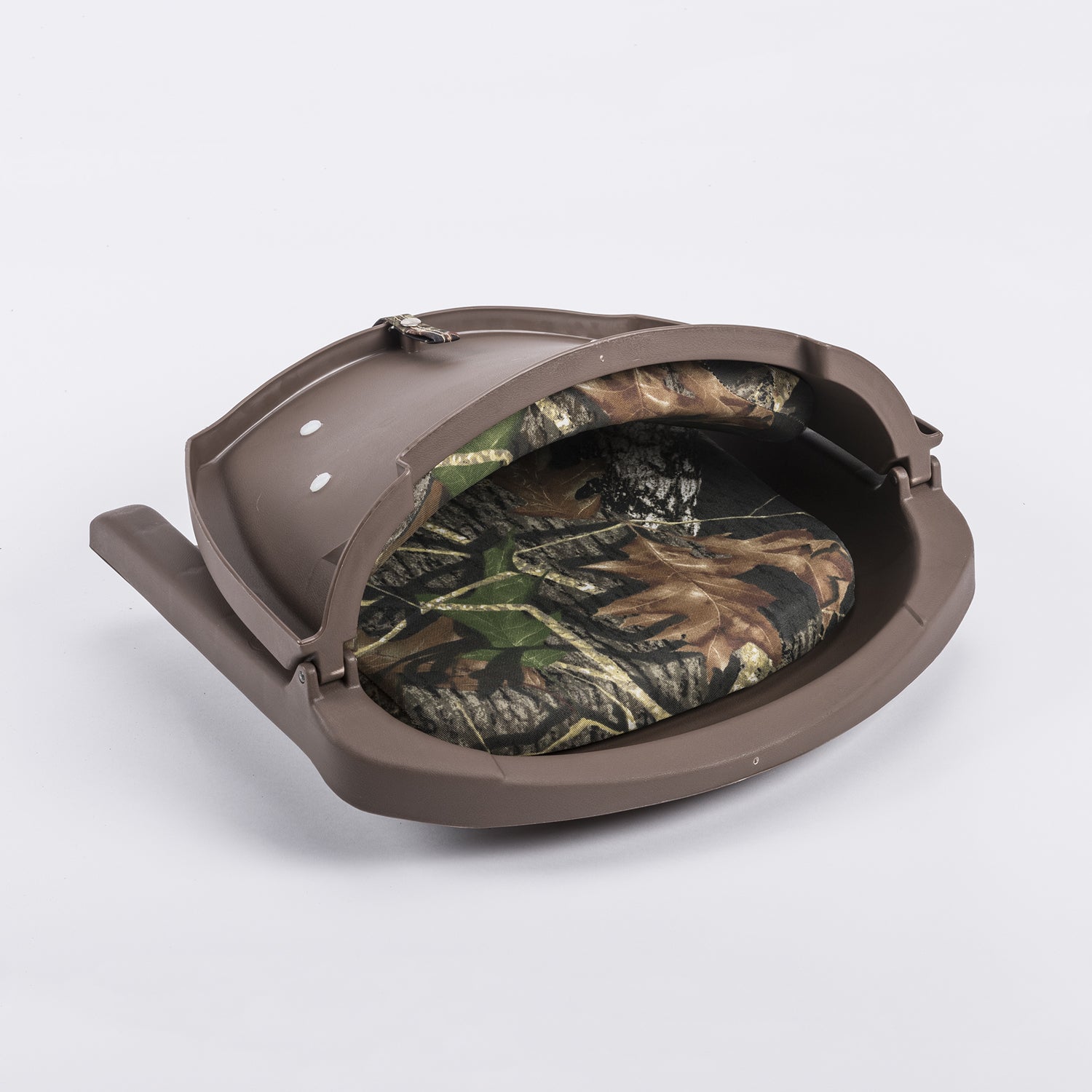 Wise 8WD139CLS-B-732 Cushioned Fold-Down， Molded Fishing Seat， Realtree Max 4 Camo