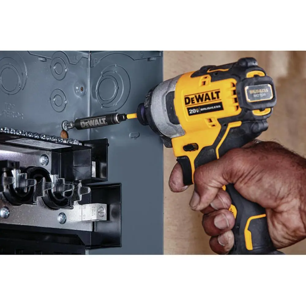 DEWALT ATOMIC 20V MAX Cordless Brushless Compact 14 in. Impact Driver Kit and ATOMIC Brushless Compact 12 in. Hammer Drill DCF809C2WCD709B