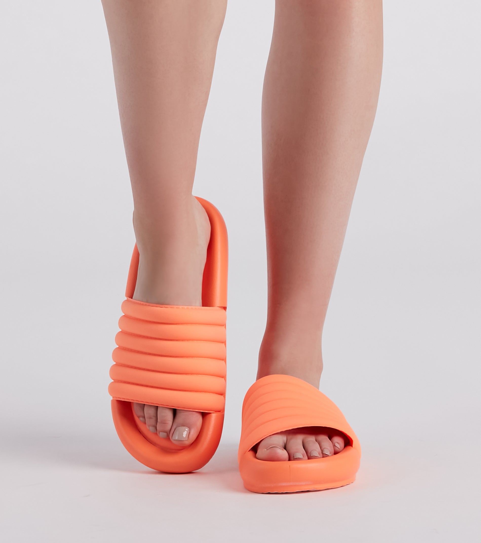Slip Into Comfort Puff Slide Sandals