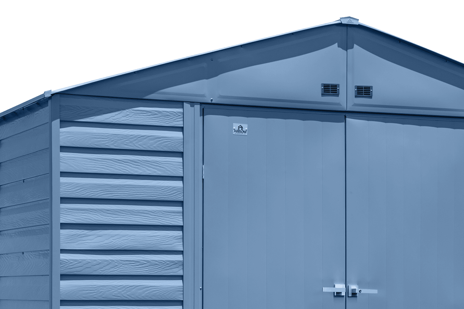 Arrow Select Steel Storage Shed, 10x14, Blue Grey