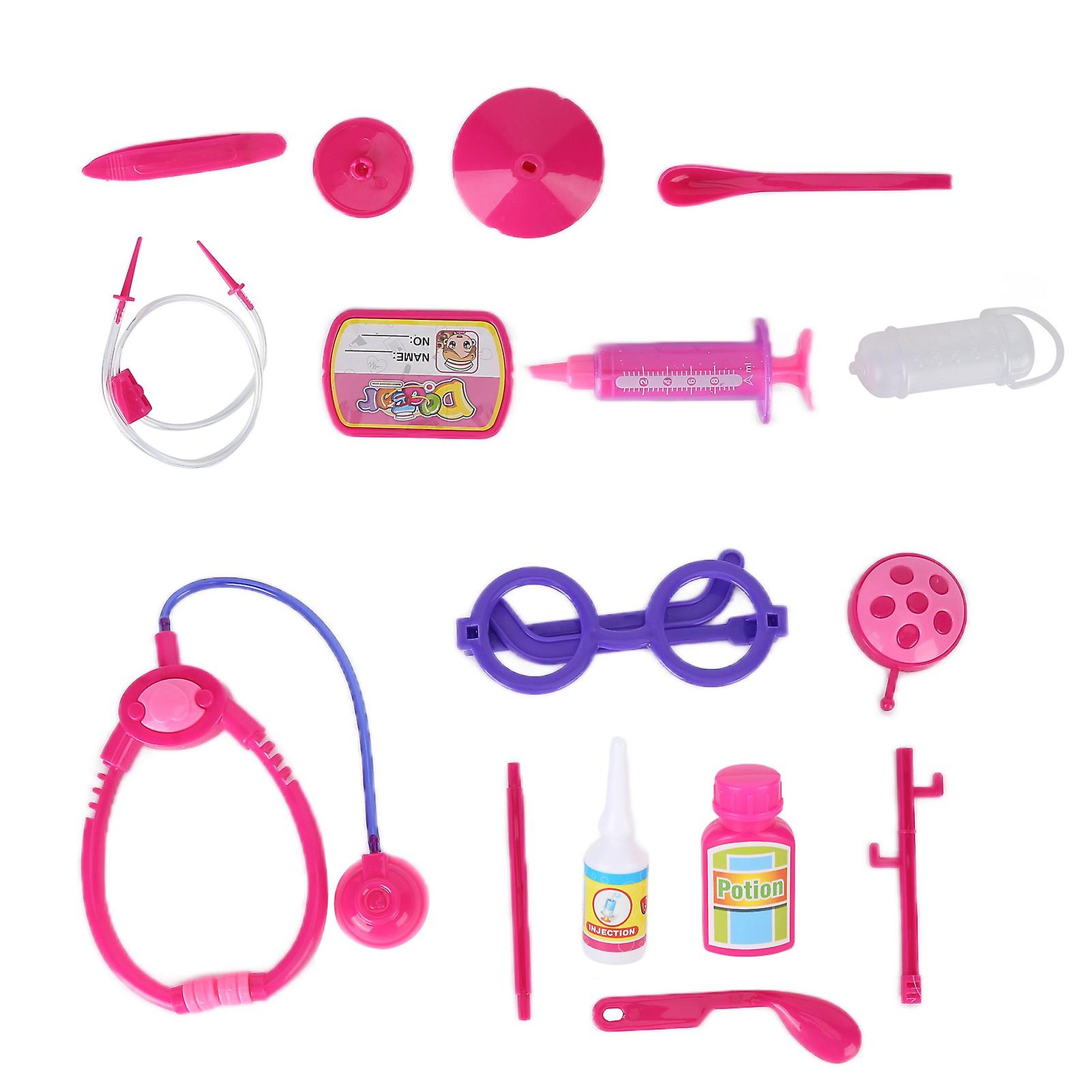 12pcs Kids Doctor Playset Pretend Play Medical Doctor Dentist Kit Toys For Childrenrandom Color