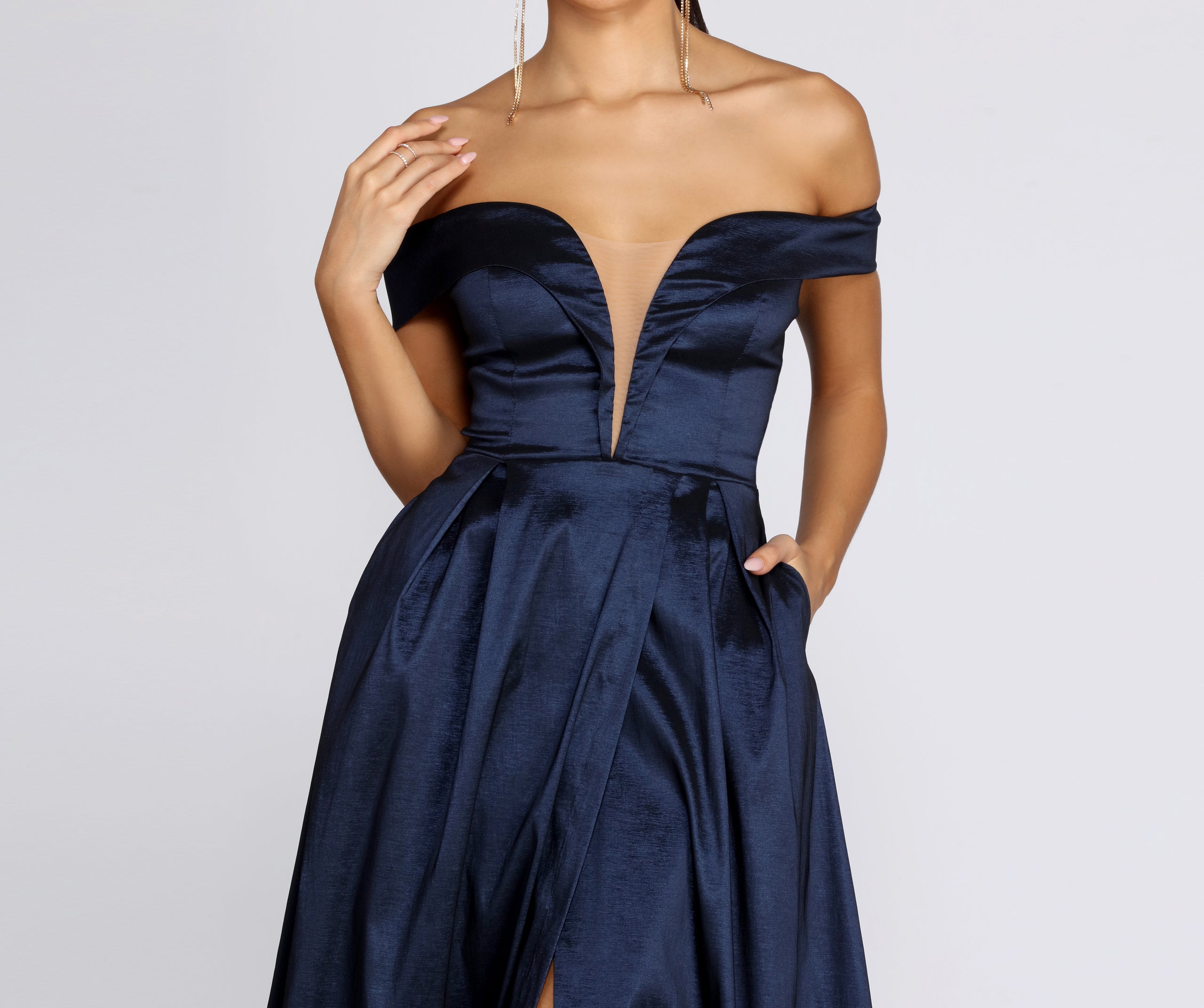 Polly Off The Shoulder Formal Dress