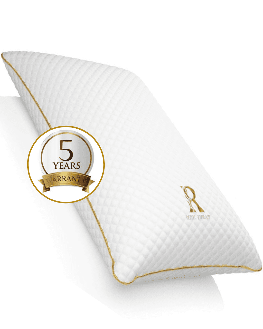 ROYAL THERAPY Queen Memory Foam Pillow, Shredded Bed Pillow for Neck & Shoulder Support, Orthopedic Contour Pillow