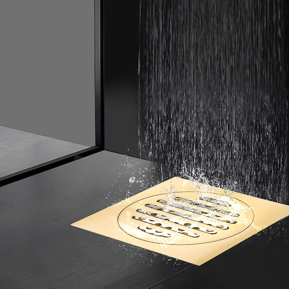 Bathroom Hardware Brass Anti Odor Shower Floor Drain Water Draining Supplies For Kitchen Toilet