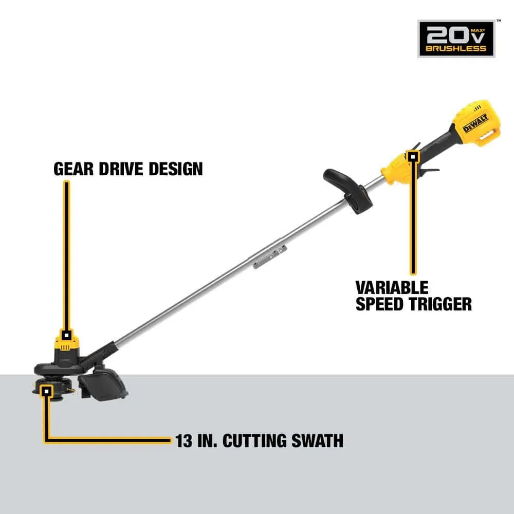 DEWALT 20V MAX Cordless Battery Powered String Trimmer (Tool Only) DCST925B