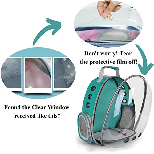 Lollimeow Pet Carrier Backpack， Waterproof Bubble Backpack Carrier， Cats and Puppies，Airline-Approved， Designed for Travel， Hiking， Walking and Outdoor Use