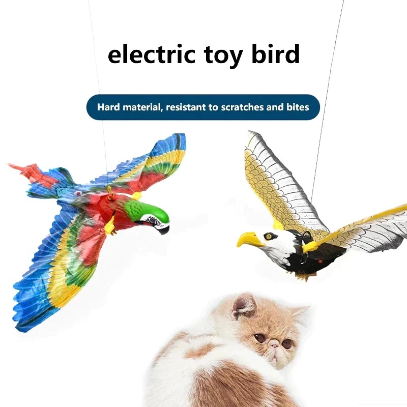 ⚡  Promotion 49% OFF - Automatic Moving Simulation Bird Interactive Cat Toy for Indoor Cats