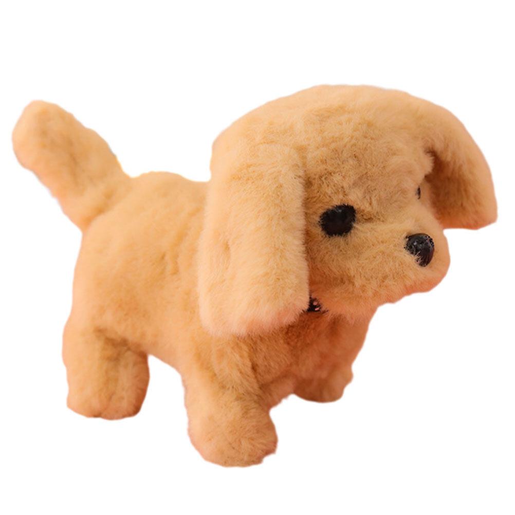 Plush Dog Toy Electronic Interactive Dog Plush Puppy Toy Walking Barking Wagging Tail Toy