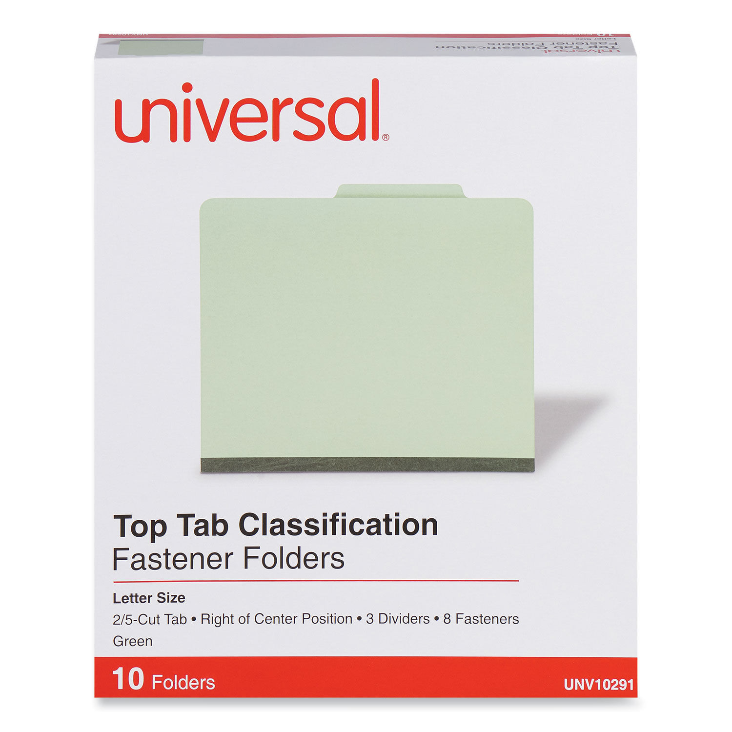 Eight-Section Pressboard Classification Folders by Universalandreg; UNV10291