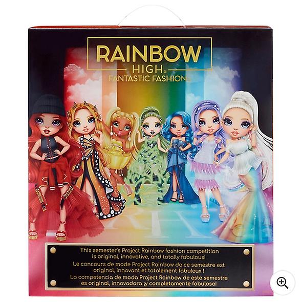 Rainbow high fantastic poppy rowan orange doll fashion playset