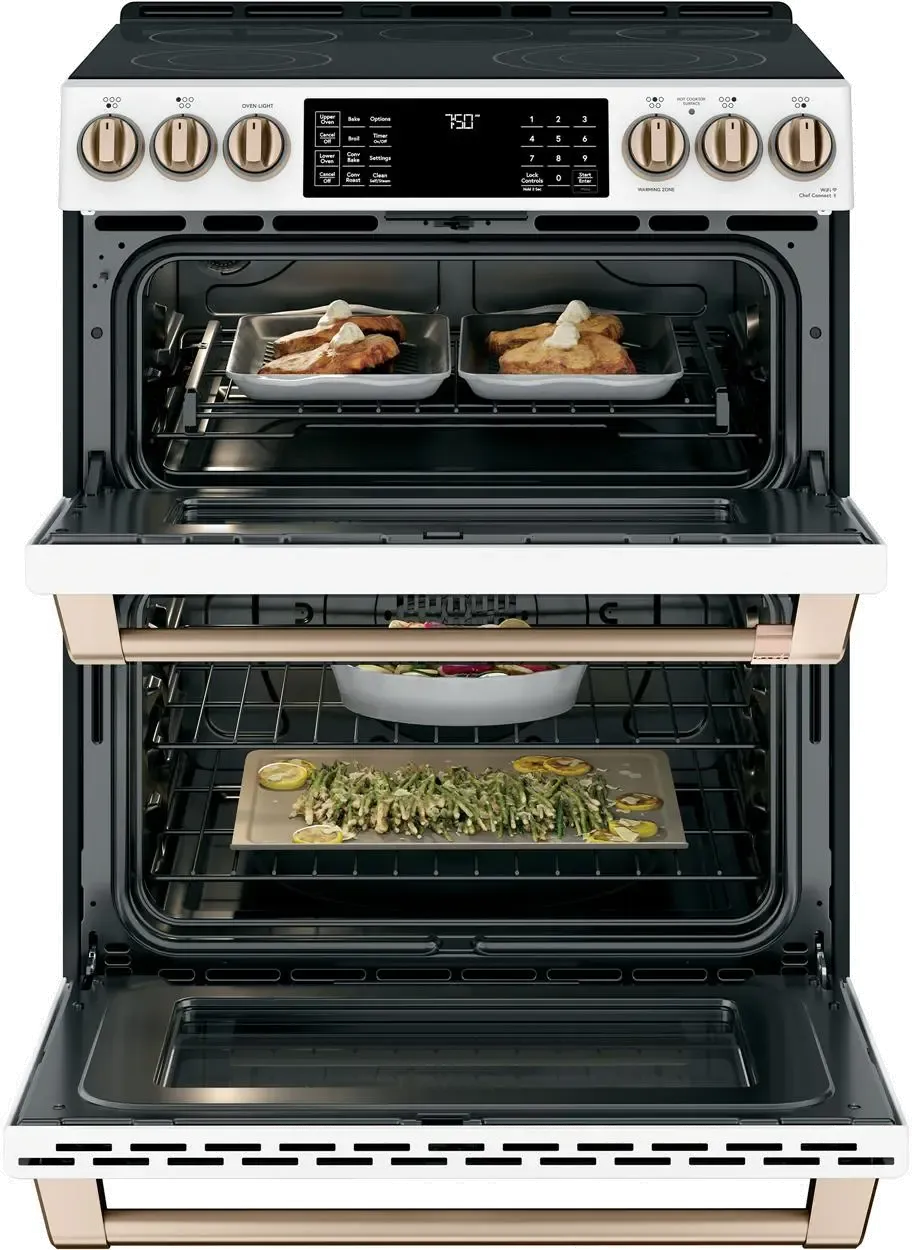 Cafe Double Oven Electric Range CES750P4MW2