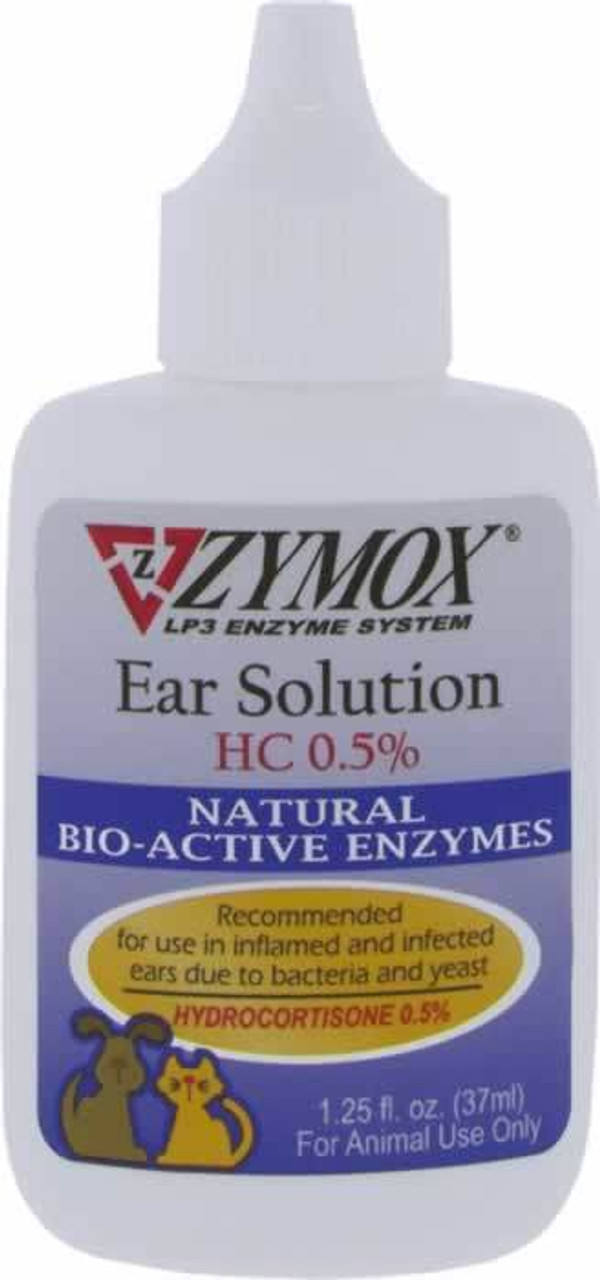 Zymox Pet Enzymatic Ear Solution 1.25 Ounces