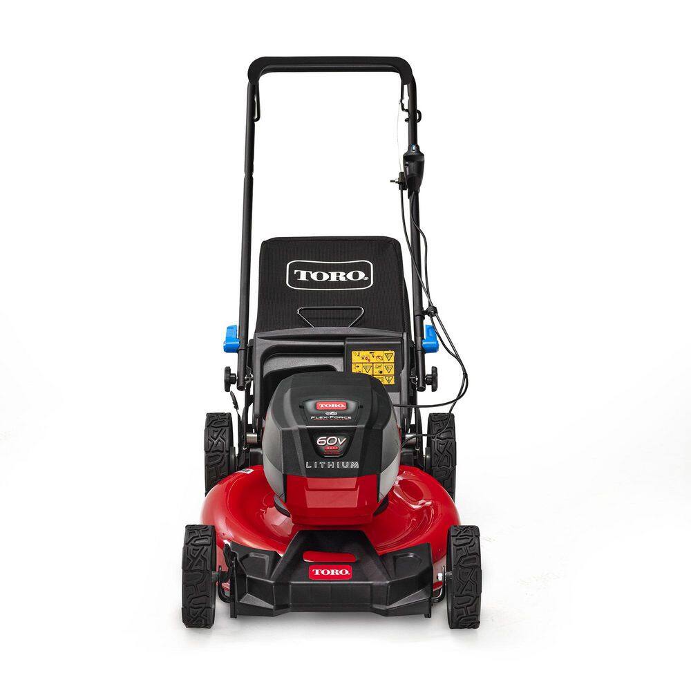 Toro 21323 21in. Recycler SmartStow 60-Volt Lithium-Ion Brushless Cordless Battery Walk Behind Push Mower - 4.0 Ah Battery， Charger