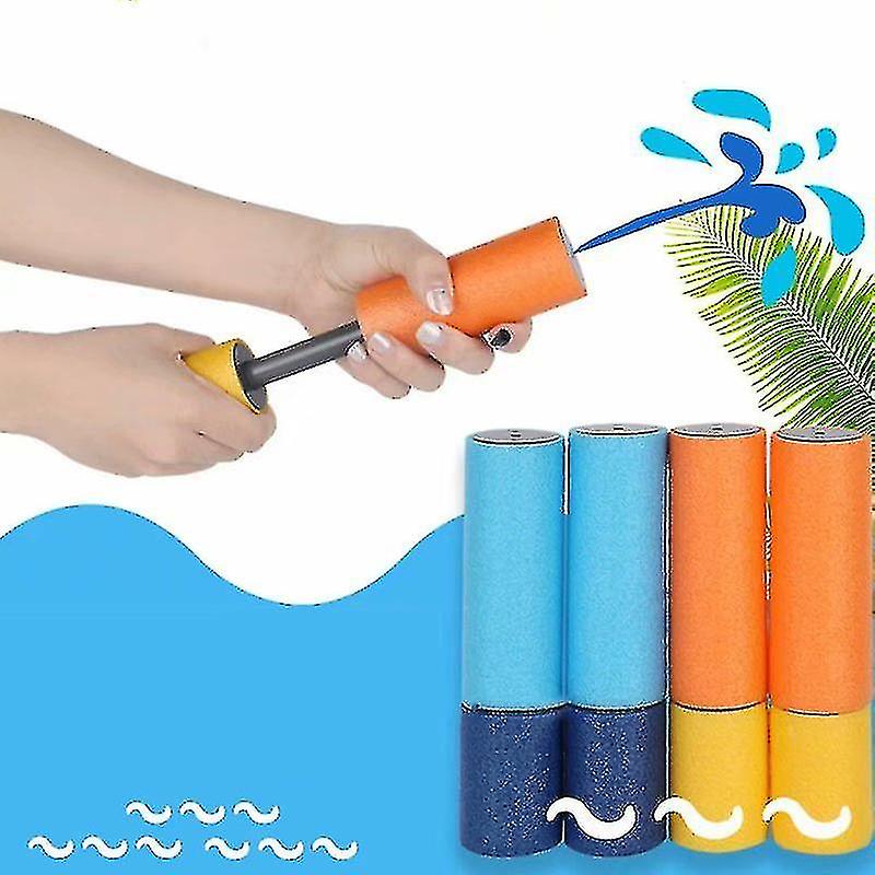 Water Gun， Super Soaker Foam Water Gun Long Range Water Gun Blaster Shooter Pump For Summer Kids (4pcs)