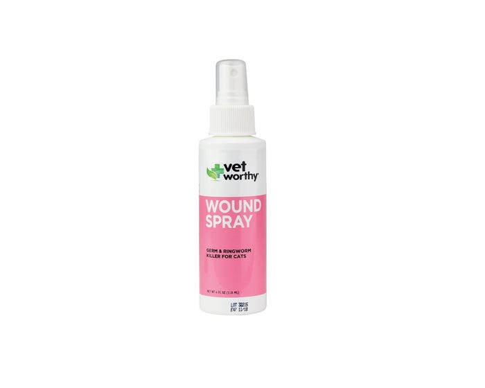 Vet Worthy Wound Spray For Cats， 4 Oz. - 0053N