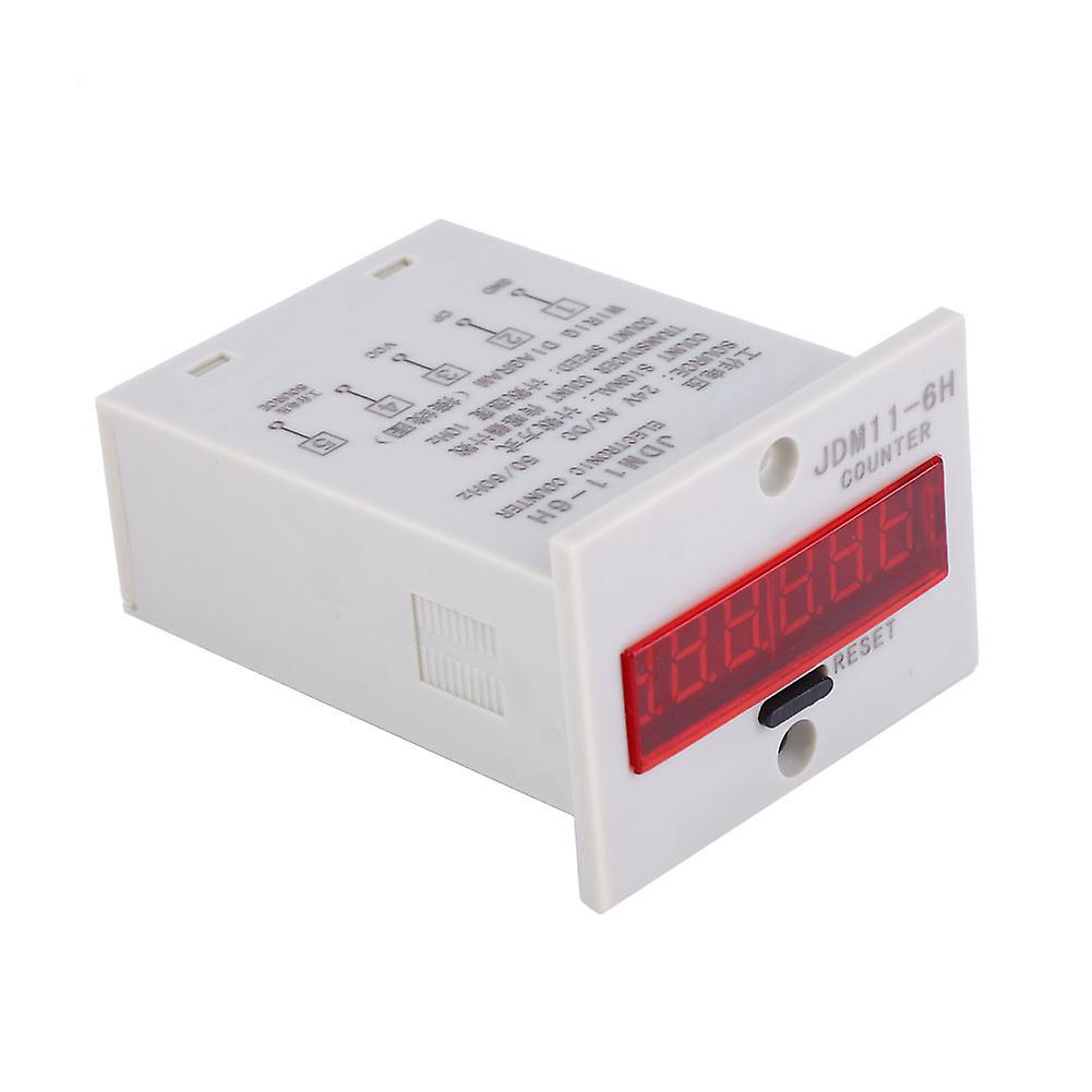 JDM11-6H Electronic Counter 6 Digits LED Digital Display Counter Relay Transducer CountAC/DC24V