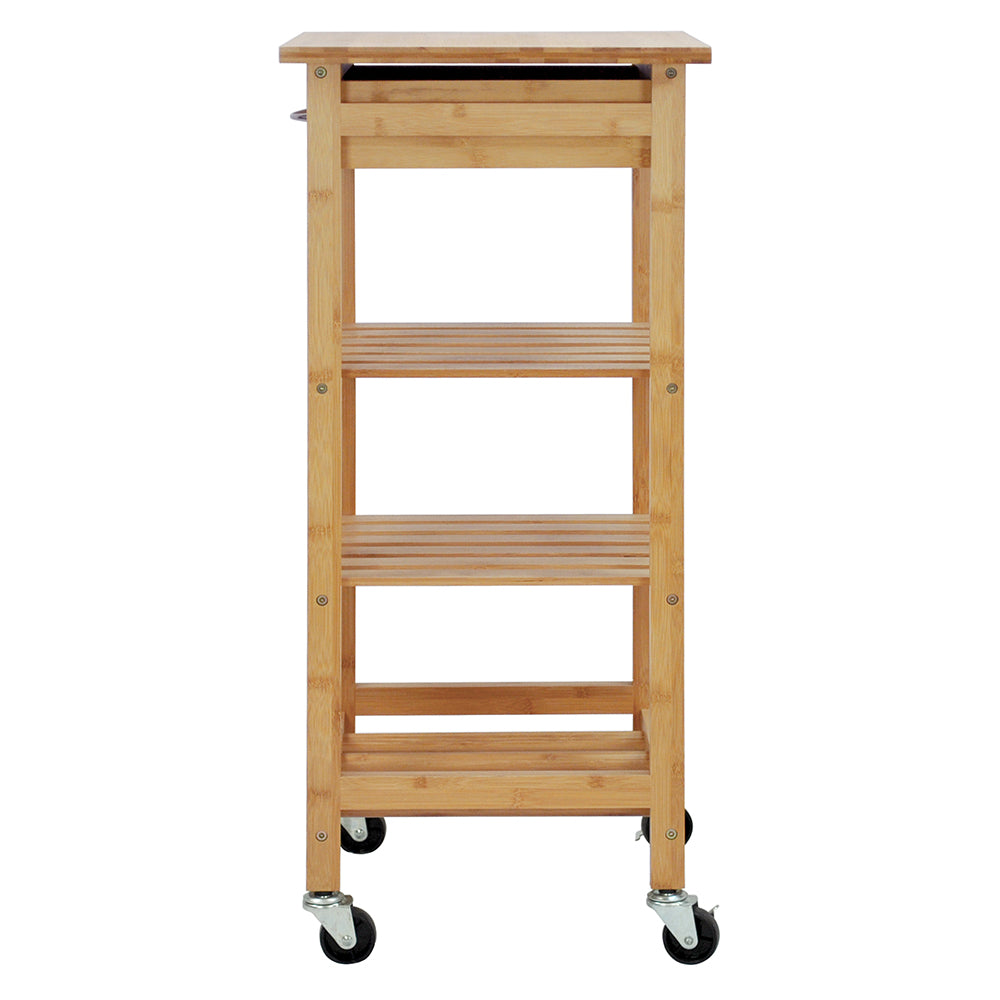 Oceanstar BKC1378 Oceanstar Bamboo Kitchen Trolley