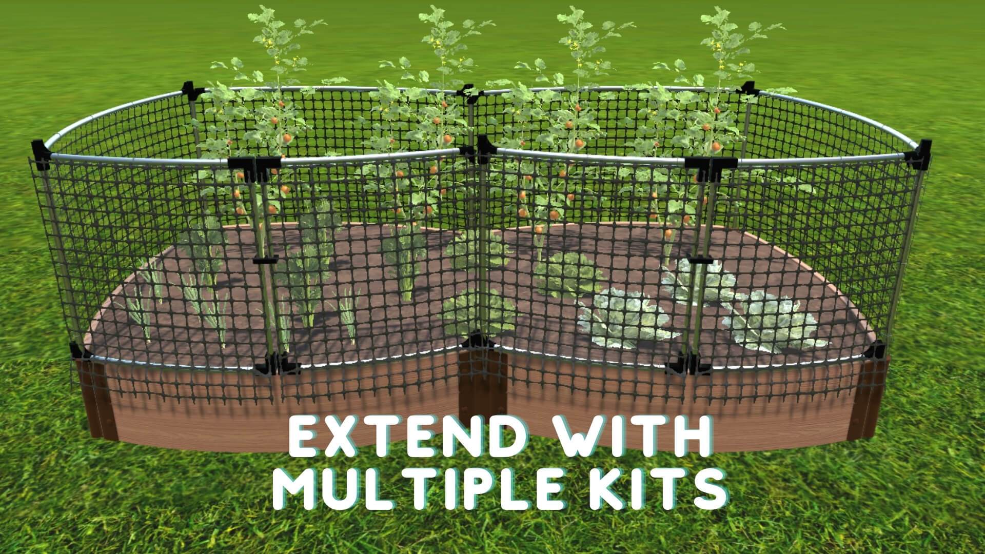 Stack & Extend 'Animal Barrier' with Gate - 4 Foot Wide Curved Panels