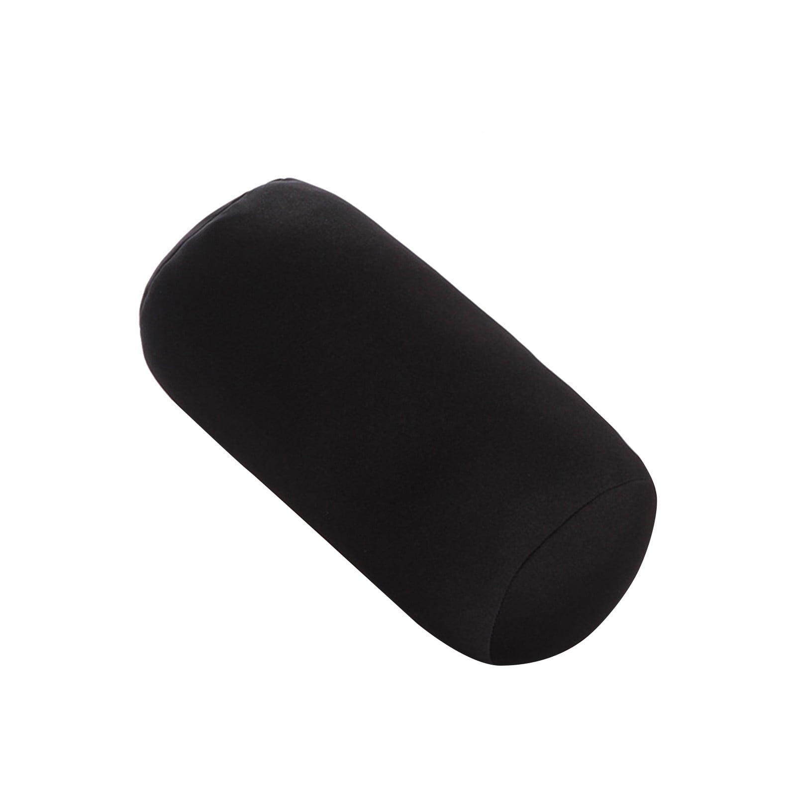 SQUARE CARMEN Cylinder Memory Foam Pillow Roll Cervical Bolster Round Nap Neck Pillow Cushion, Black