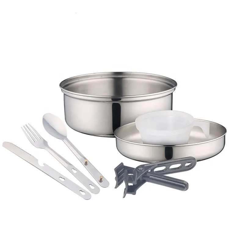 Best One Person Stainless Steel Cookset for camping cookware outdoor cookware