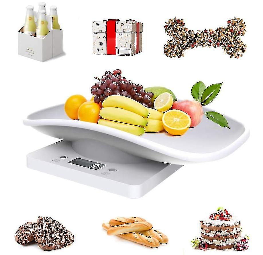 Digital Pet Scale Electronic Kit Food W Scale With Lcd Display 10kg/22lb