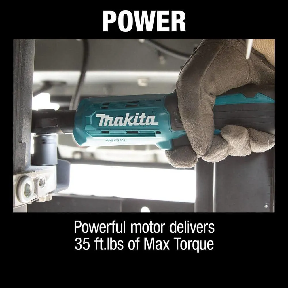 Makita 3/8 in./1/4 in. 18V LXT Lithium-Ion Cordless Square Drive Ratchet (Tool-Only) XRW01Z