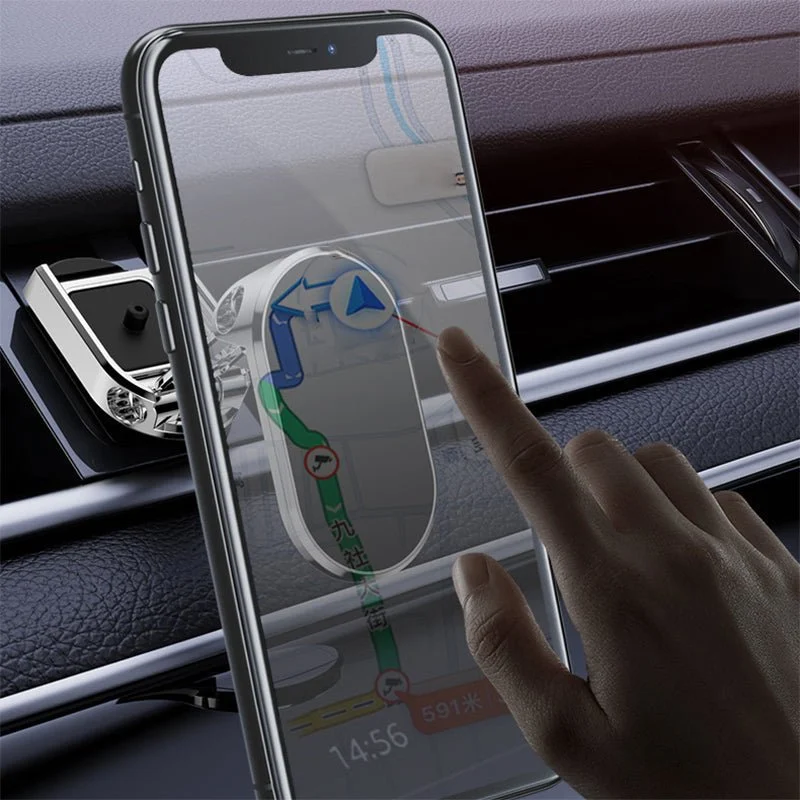 🔥  Promotion 47% OFF - Alloy Folding Magnetic Car Phone Holder