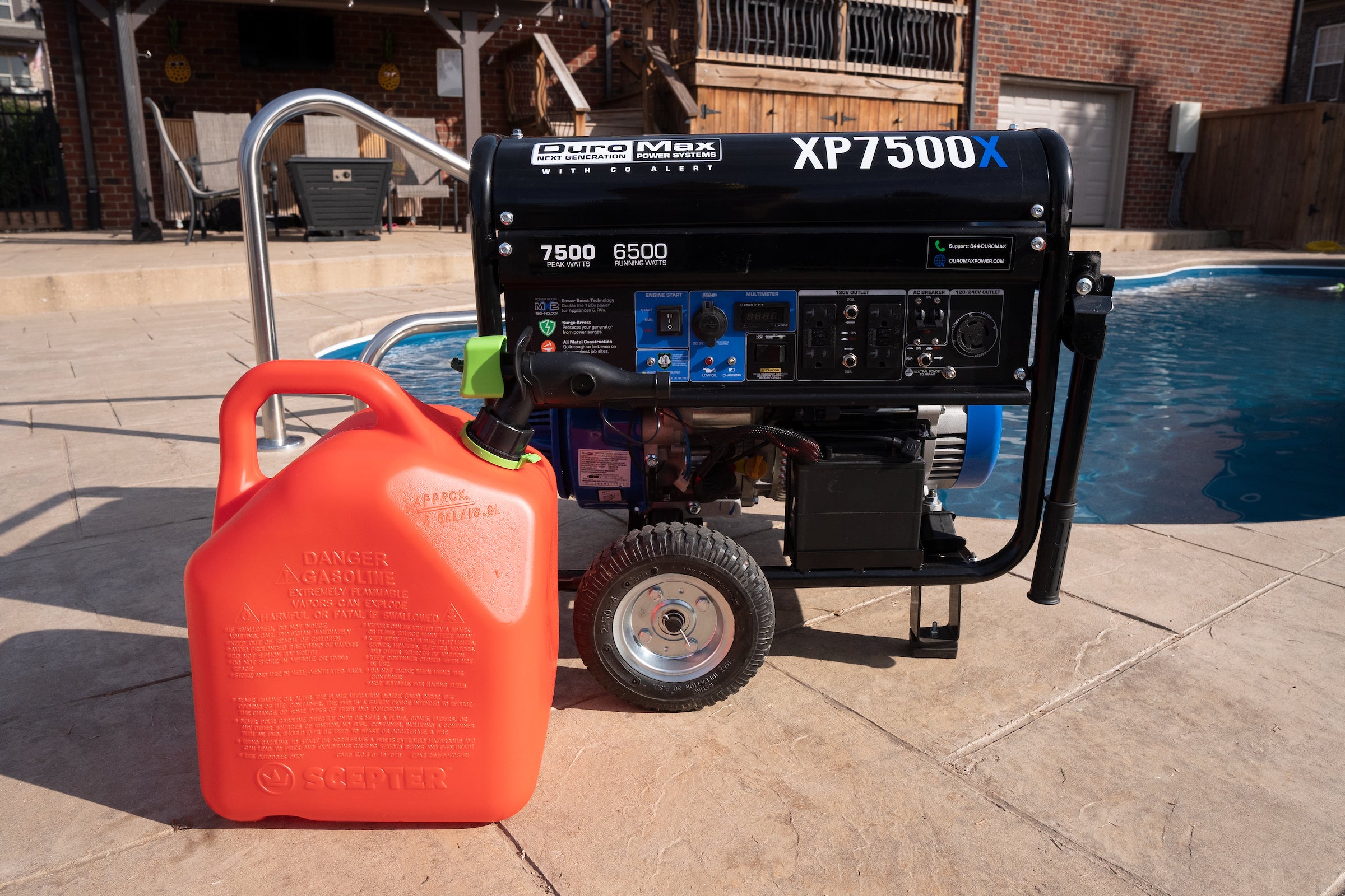 7,500 Watt Gasoline Portable Generator w/ CO Alert