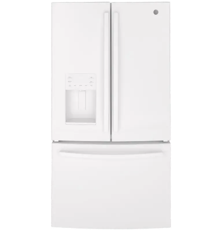 GE 25.6 cu ft French Door Refrigerator - White
