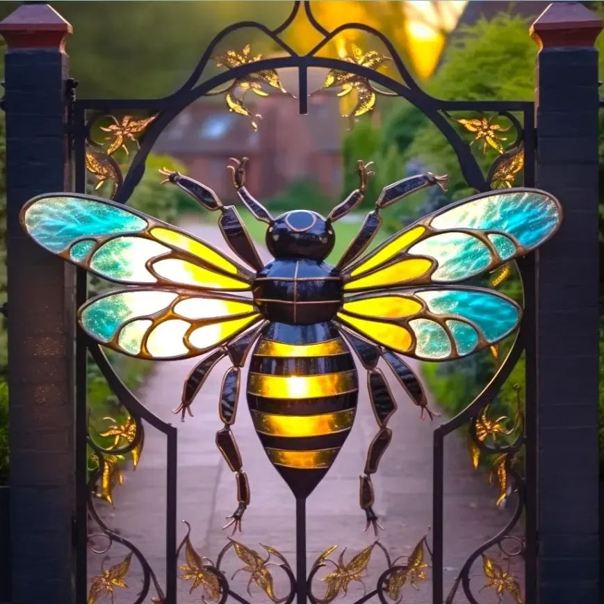 🔥Last day 75% OFF🔥Colorful glass bee door