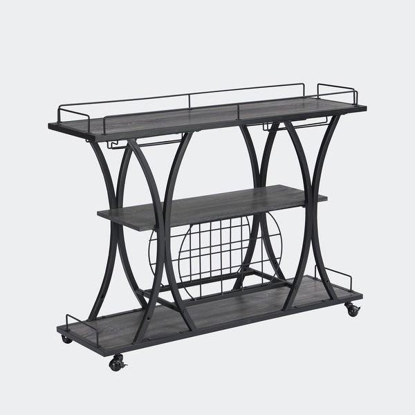 Industrial Bar Cart Kitchen BarandServing Cart - - 37223001