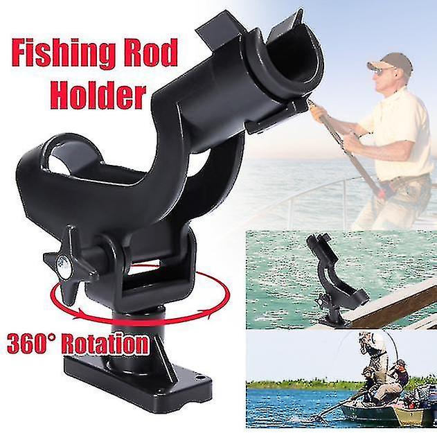 Fishing Power Lock Rod Holder With 2 Side Mounts Adjustable Boat Fishing Rod Racks