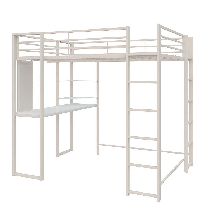 Atwater Living Alix Metal Loft Bed and Desk