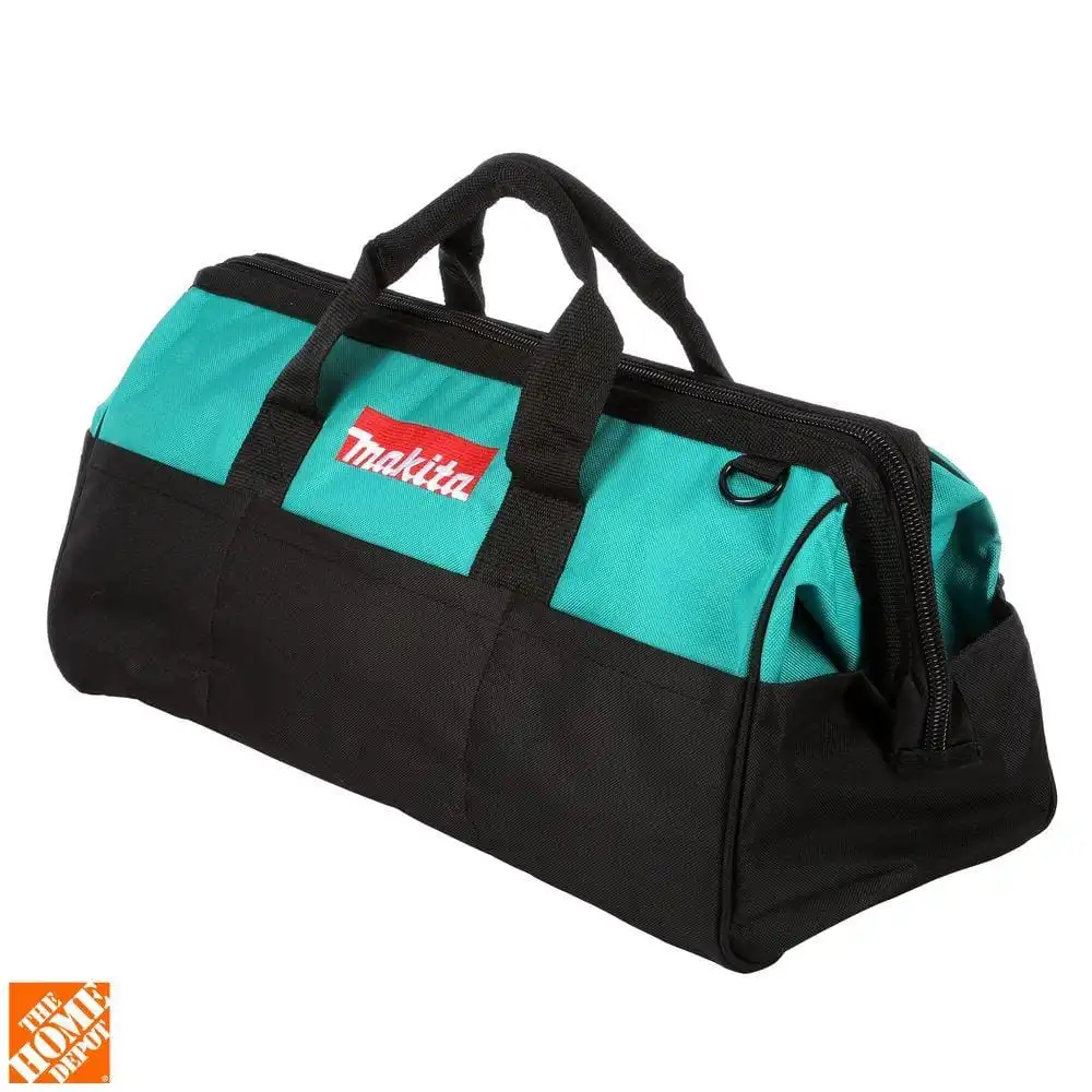 Makita 10 Amp 7 in. Corded 3,000 RPM Variable Speed Polisher with Side Handle, Wool Bonnet and 21 in. Contractor Bag 9237CX3