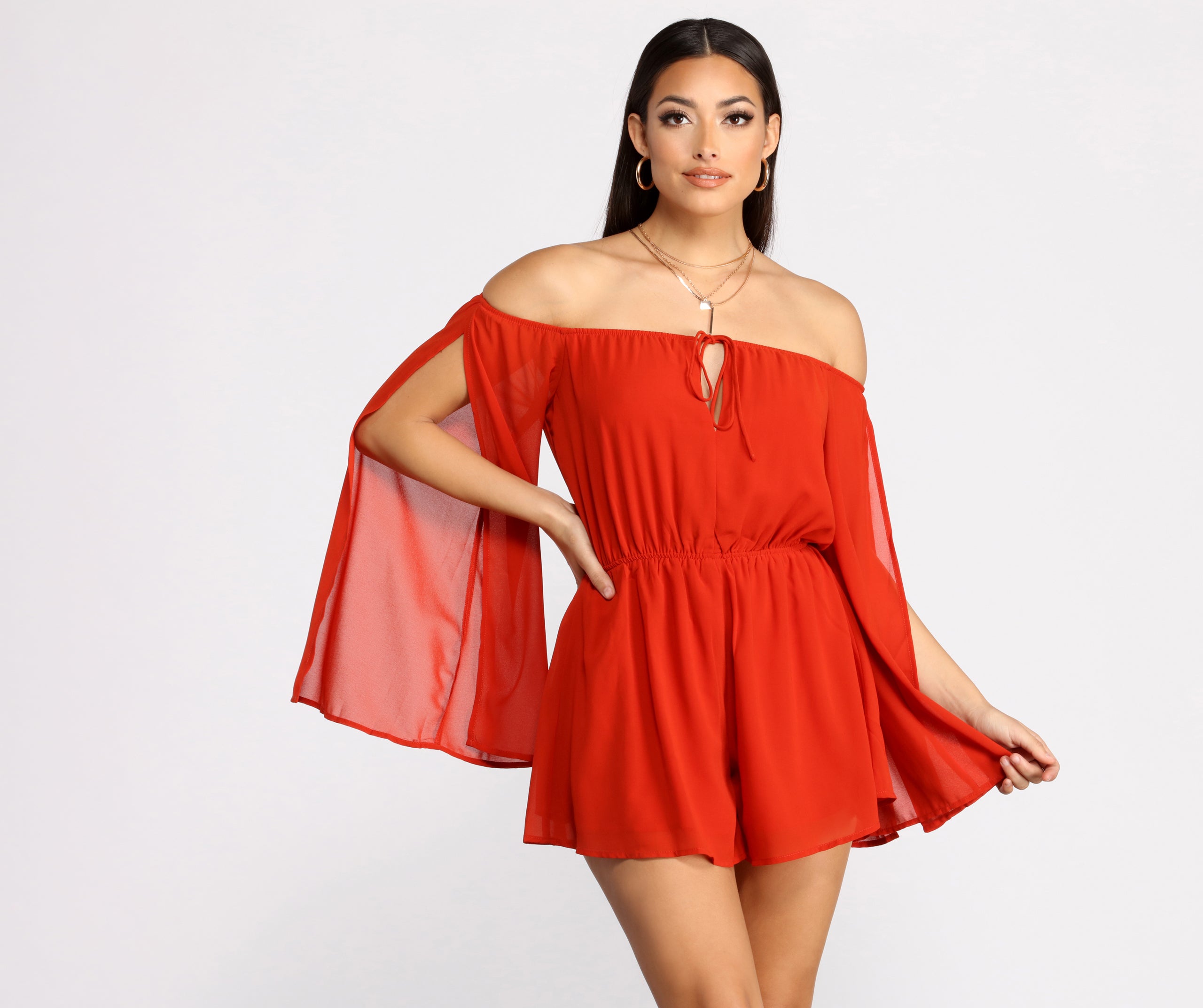 Flowy Feels Chiffon Romper