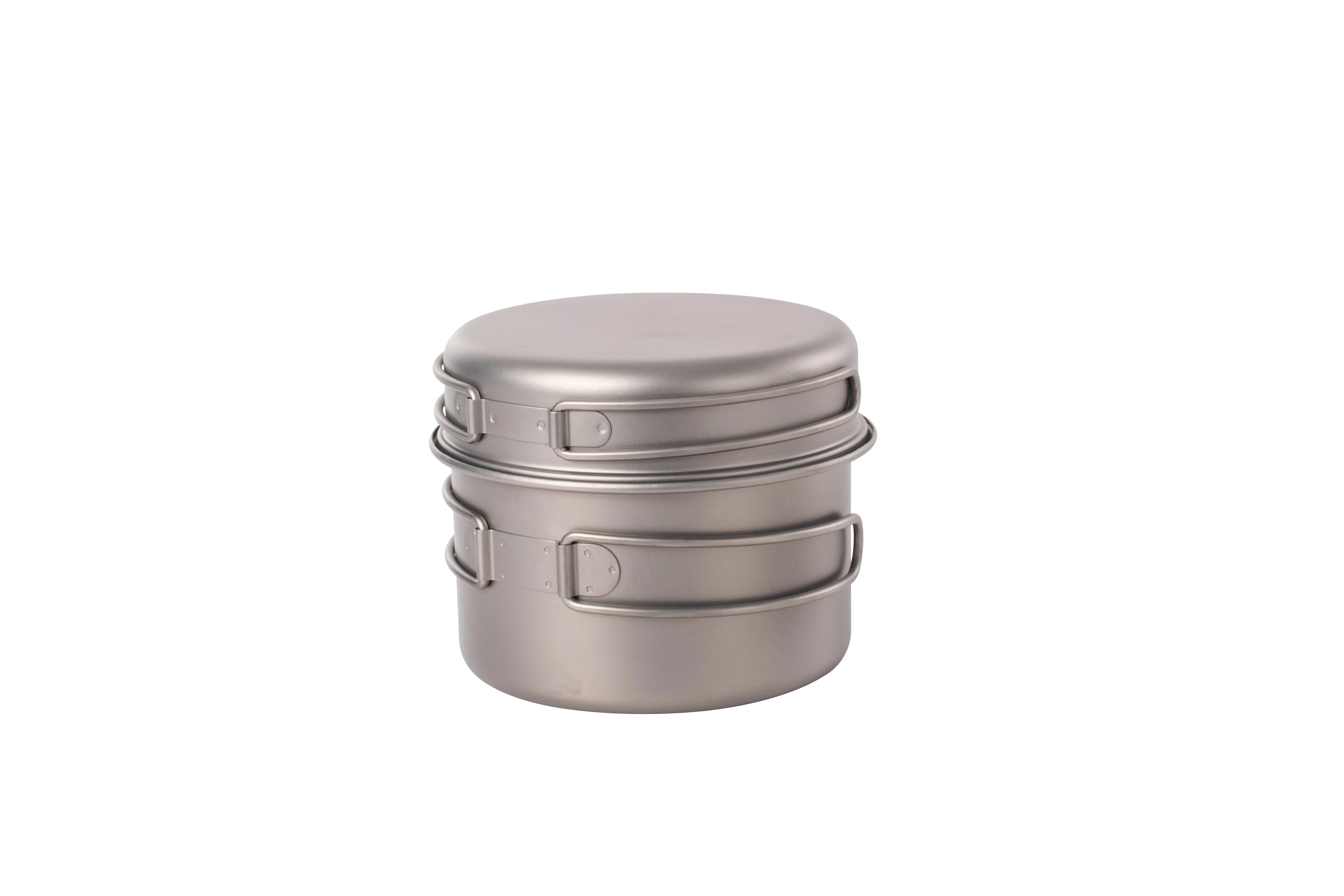 1000ml Titanium cookset 1 pot   1 pan for hiking or picnic