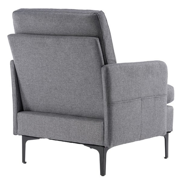 Fabric Upholstered Accent Arm Chair 4 Colors