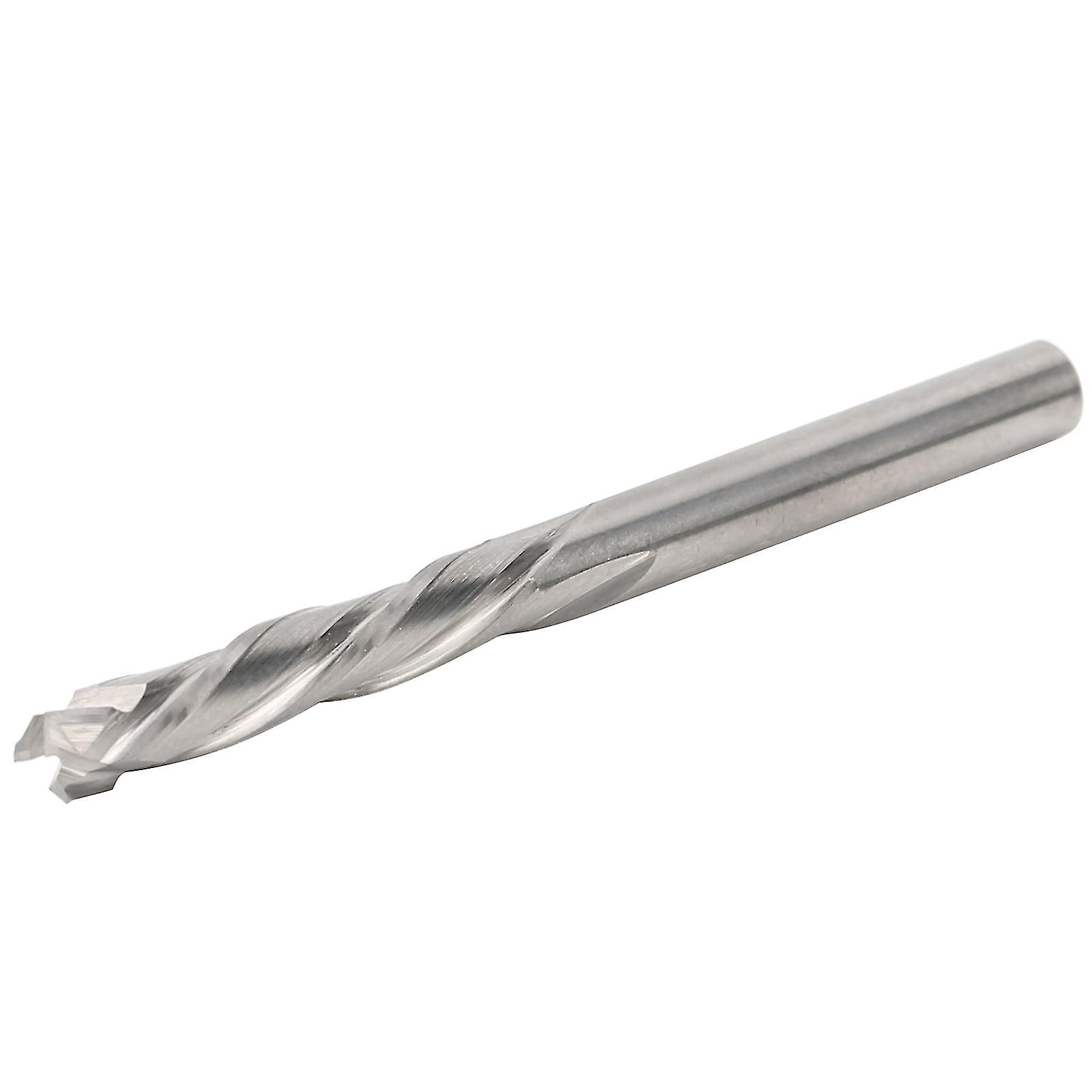 Milling Cutter Silver 3‑Flute for Aluminum Metal Cutting Tools 4 x 4 x 22 x 55mm