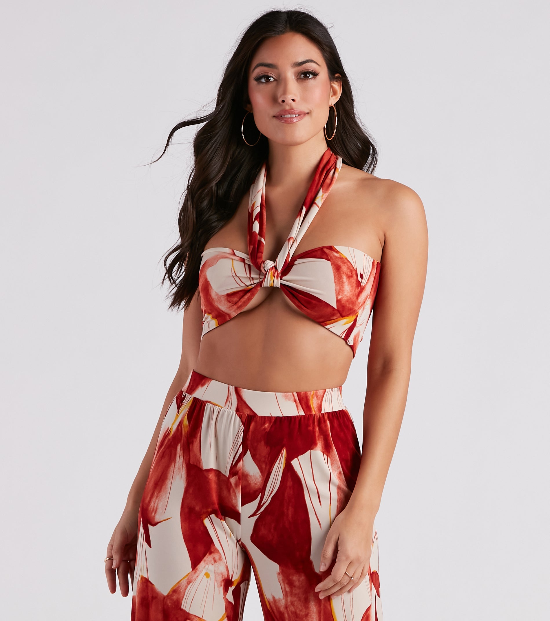 Island Time Floral Cropped Tube Top
