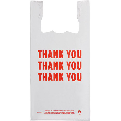 Genuine Joe THANK YOU Plastic Bags - 11