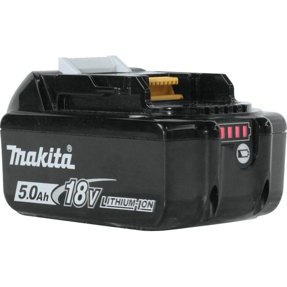 Makita 18V LXT Lithium-Ion High Capacity Battery Pack 5.0 Ah with LED Charge Level Indicator (2-Pack) BL1850B-2